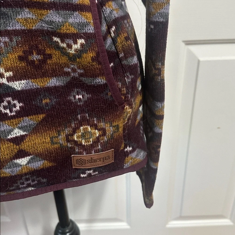 Sherpa Adventure Gear Aztec Patterned Pullover Sweater